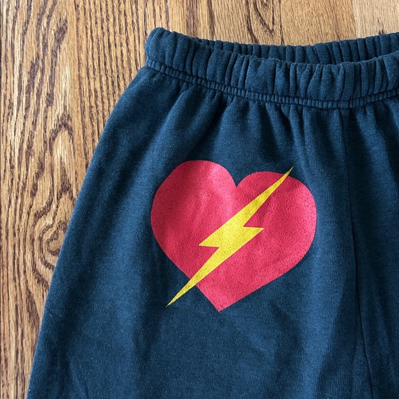 Aviator Nation Bolt Heart Sweatpants XS NWOT - Picture 2 of 5